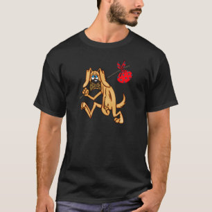 T-shirt Chien sans valeur de bande dessinée de clochard