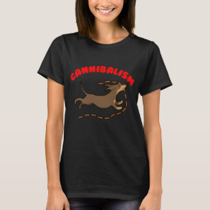 T-shirt Chien saucisse cannibale