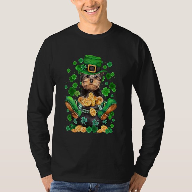 T-shirt Chien Shamrock de Tzudog mignon Iris (Devant)