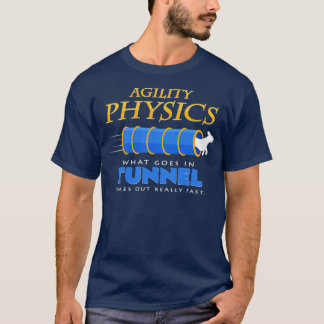 T-shirt Chien sport agilité tunnel drôle dire cadeau