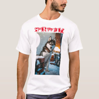T-shirt chien sportif 