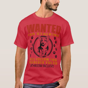 T-shirt Chien Stalker Personnel Recherché Pour Stalking Fu