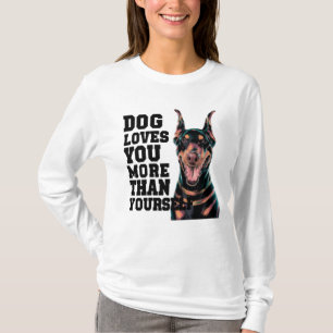 T-shirt Chien t'aime