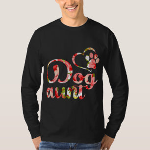 T-shirt Chien Tante Soeur Fleur Amoureux des chiens chiot