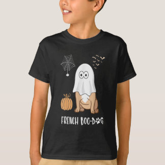 T-shirt Chien-taureau français Halloween mignonne Boo-Dog