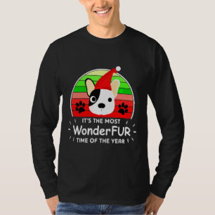 T-shirt Chien-taureau français Noël pour Chien