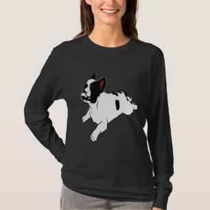 T-shirt Chien-taureau français Yoga Pose