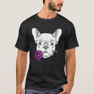 T-shirt Chien-taureaux français Rose lesbien Lgbt Q Pride
