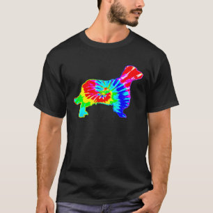 T-shirt Chien teint Hippie Welsh Springer Spaniel Chien