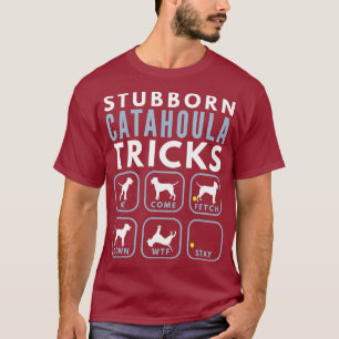 T-shirt Chien têtu Catahoula Léopard Tricks - Chien