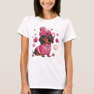 T-shirt Chien Valentine
