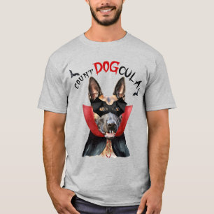 T-shirt Chien-vampire belge Malinois drôle Halloween