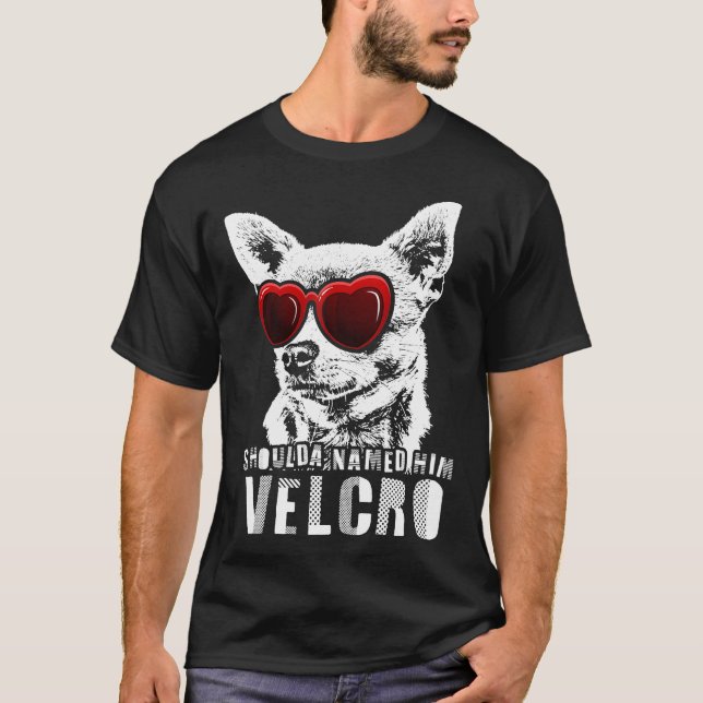 T-shirt Chien Velcro Chihuahua (Devant)