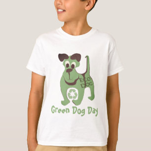 T-shirt Chien vert - - Customisé