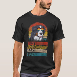 T-shirt Chien Vintage Meilleur Bernese Mountain Papa Jamai