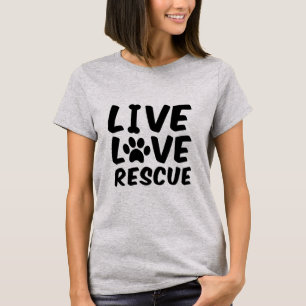 T-shirt Chien vivant de délivrance d'amour