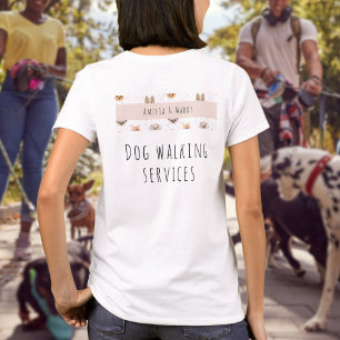 T-shirt Chien Walking Business - Jeune entrepreneur