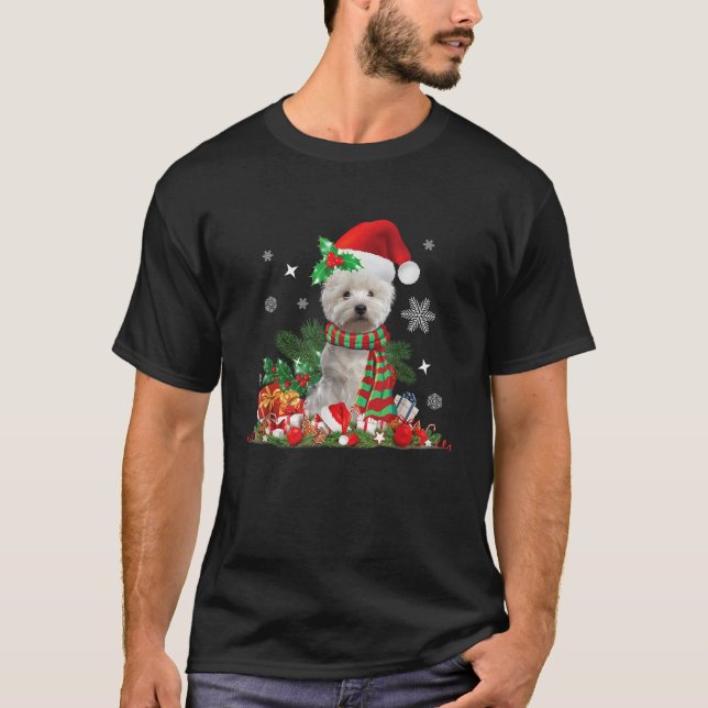 T-shirt Chien Westin West Highland Terrier Noël (Devant)