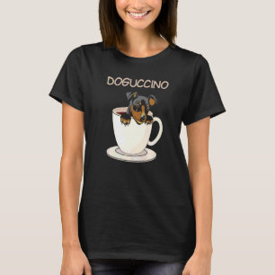 T-shirt Chienpuccino Animal De Compagnie Dans Un Pyjama De