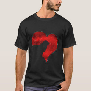 T-shirt Chiens 365 Bernese Mountain Dog Red Heart Love