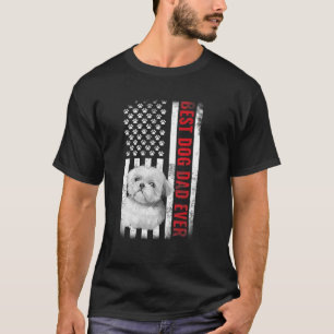 T-shirt Chiens 365 Chih Tzu Meilleur Chien Papa Jamais Dra