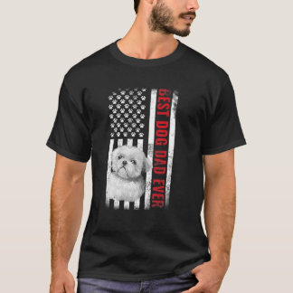 T-shirt Chiens 365 Chih Tzu Meilleur Chien Papa Jamais Dra