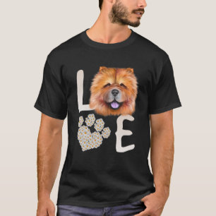T-shirt Chiens 365 Love Chow Chow Chien Paw Secourt pour a