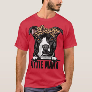 T-shirt Chiens 365 Pitbull Dog Pittie Mama Pit Bull Chien 