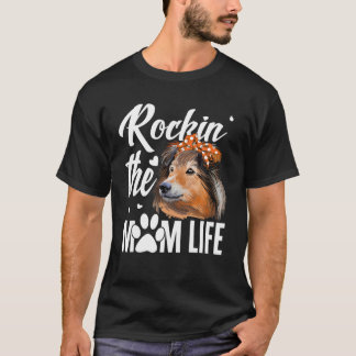 T-shirt Chiens 365 Rockin The Shetland Cheepdog Maman Vie 