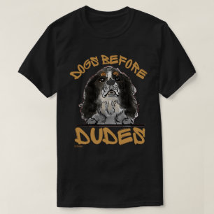 T-shirt CHIENS AVANT LES DUDES Cavalier Roi Charles Spanie