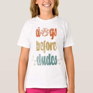 T-shirt Chiens avant les mecs Les meilleurs cadeaux pour