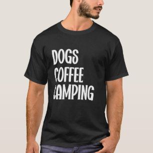 T-shirt Chiens Café Camping Hommes, Femmes, Enfants Joyeux