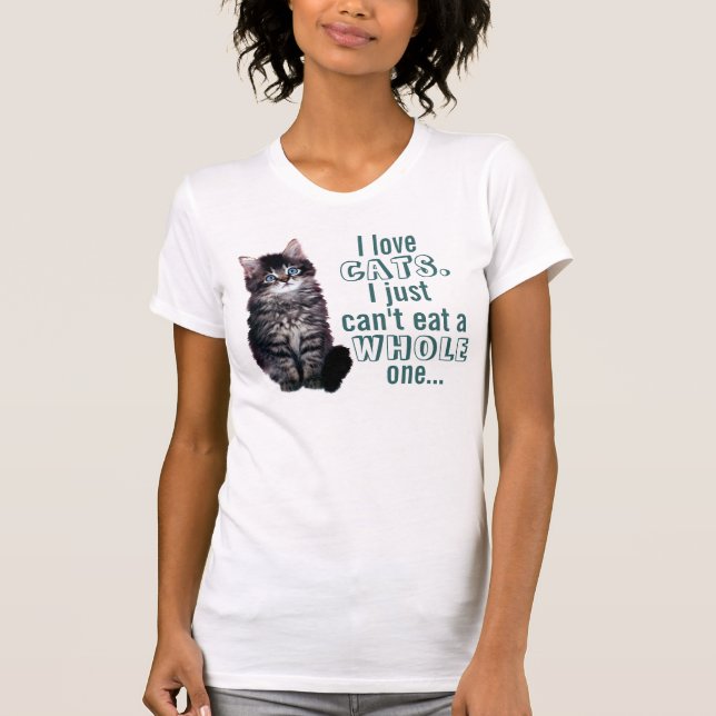 T-shirt Chiens contre des chats - amoureux des chiens (Devant)
