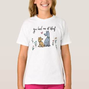 T-shirt Chiens dans le jardin III   Vous M'Avez Eu À Woof