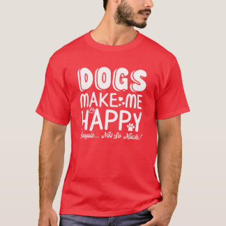 T-shirt Chiens de bonheur fille