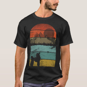 T-shirt Chiens de caniche vintages rétro et animal mignon