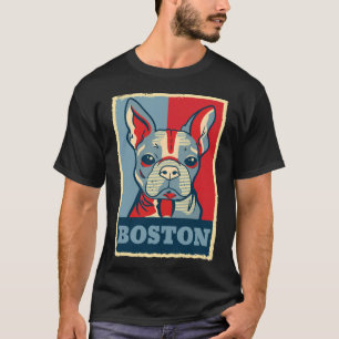 T-shirt Chiens de chien de Boston Terrier Chien Chiot Retr