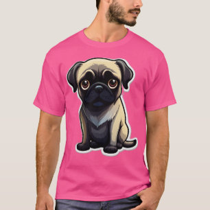 T-shirt Chiens de chien mignons Carlins Carlins 1