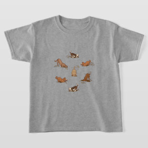 T-shirt Chiens de crevaison - en vacances à la plage.