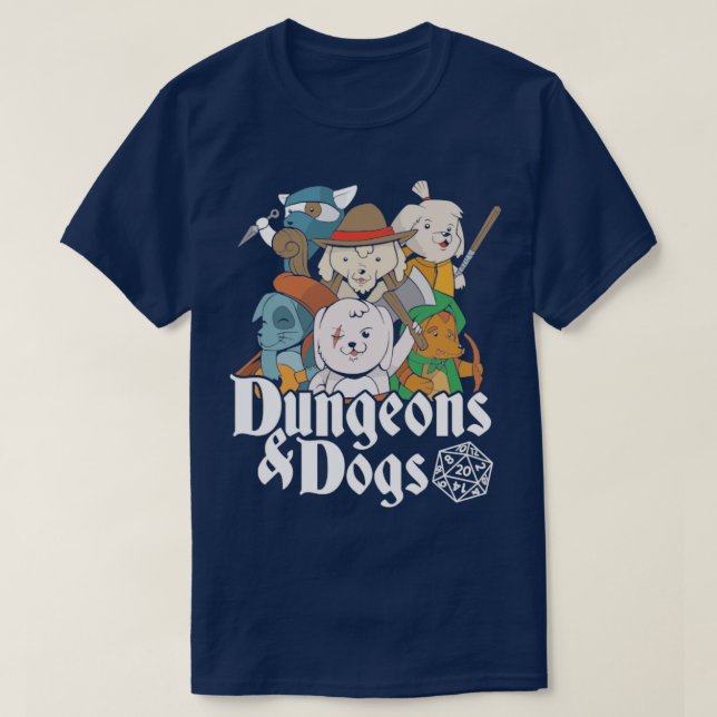 T-shirt Chiens de donjons (Design devant)