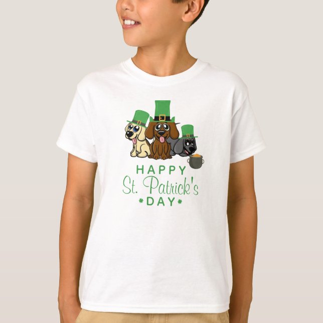 T-shirt Chiens de la Saint-Patrick pour la Saint-Patrick C (Devant)