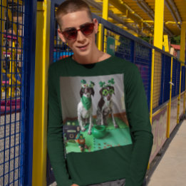 T-shirt Chiens de la Saint-Patrick prêts à faire la fête M