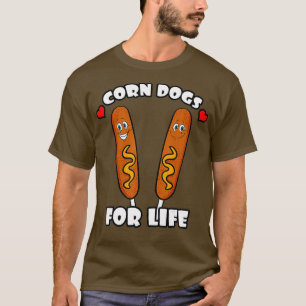 T-shirt Chiens De Maïs Pour Life Street Nourriture Sauciss