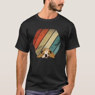 T-shirt Chiens de taureau britanniques vintages rétro et a