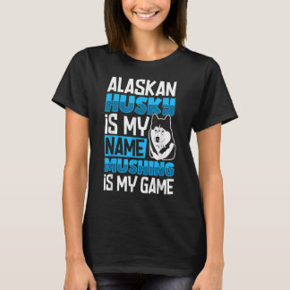 T-shirt chiens de traîneau husky Alaska course et mushing