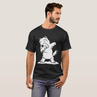 T-shirt Chiens de Westie Dabbing