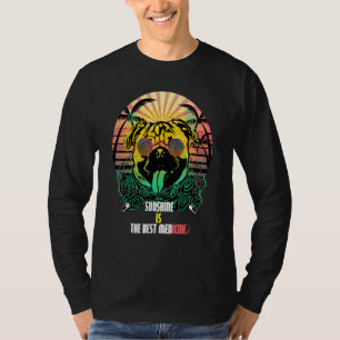 T-shirt Chiens D'Été Sunshine Est Le Meilleur Médicament