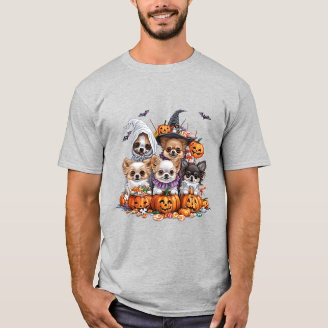 T-shirt Chiens d'Halloween Chihuahua (Devant)