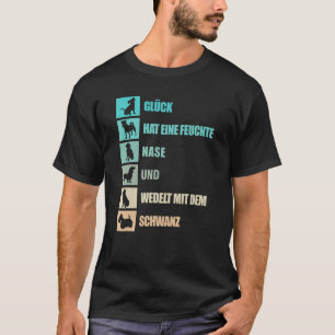 T-shirt Chiens Dit En Allemand À Propos De Quatre Hameçons