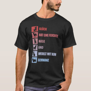 T-shirt Chiens Dit En Allemand À Propos De Quatre Hameçons